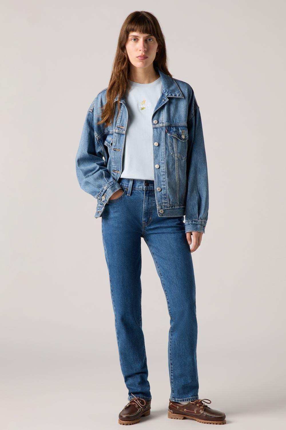 Jeans Mujer 724 High Rise Straight Azul Levis 18883-0387-3