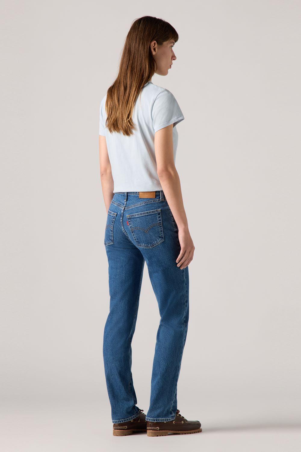 Jeans Mujer 724 High Rise Straight Azul Levis 18883-0387-4