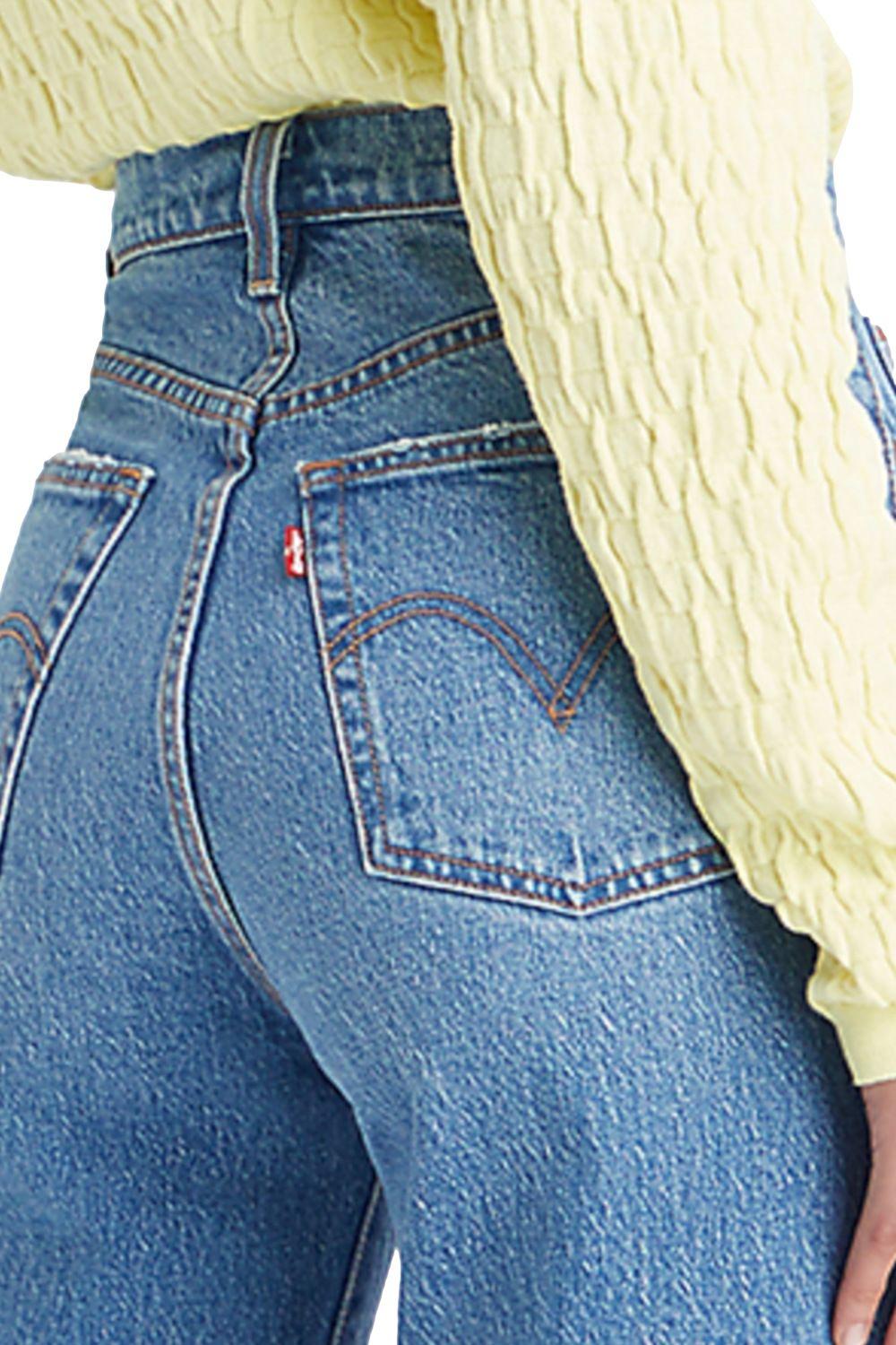 Jeans Mujer Ribcage Straight Ankle Azul Levis 72693-0177-3