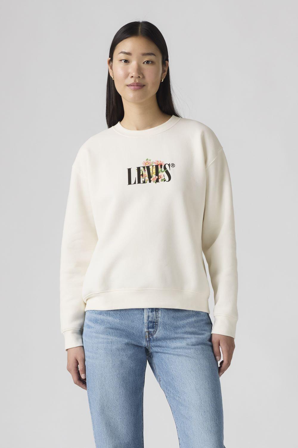 Polerón Mujer Everyday Crew Blanco Levis A8800-0065-0