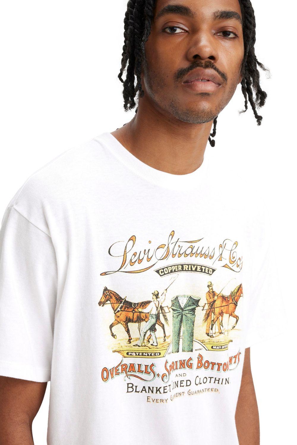 Polera Hombre Vintage Fit Graphic Tee Blanco Levis 87373-0155-2