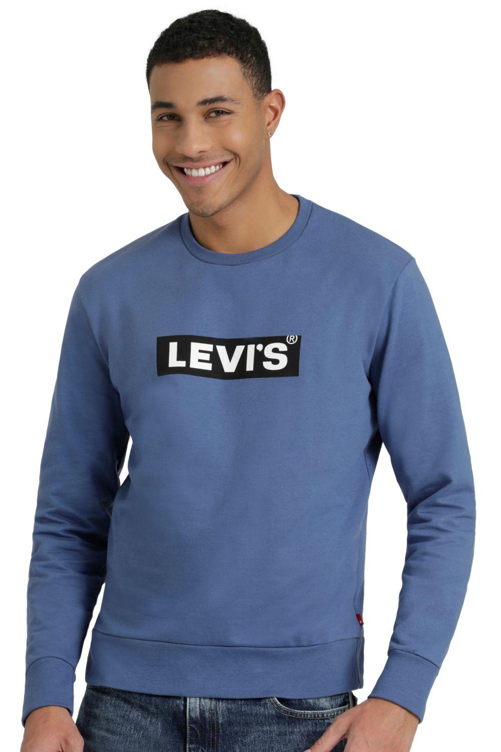 Polerón Hombre Relaxed Fit T3 Crew Azul Levis 38796-0136-0