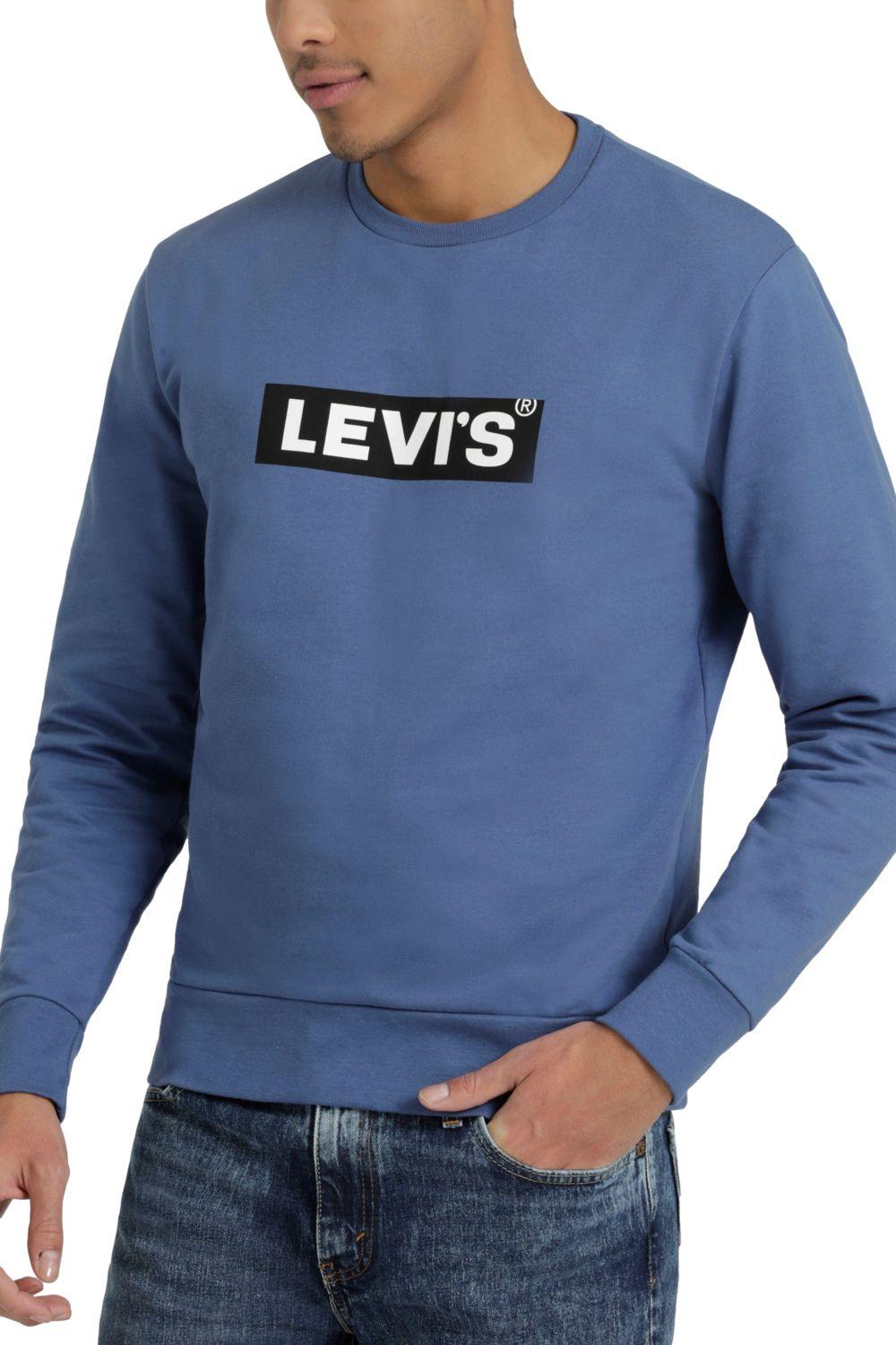 Polerón Hombre Relaxed Fit T3 Crew Azul Levis 38796-0136-3