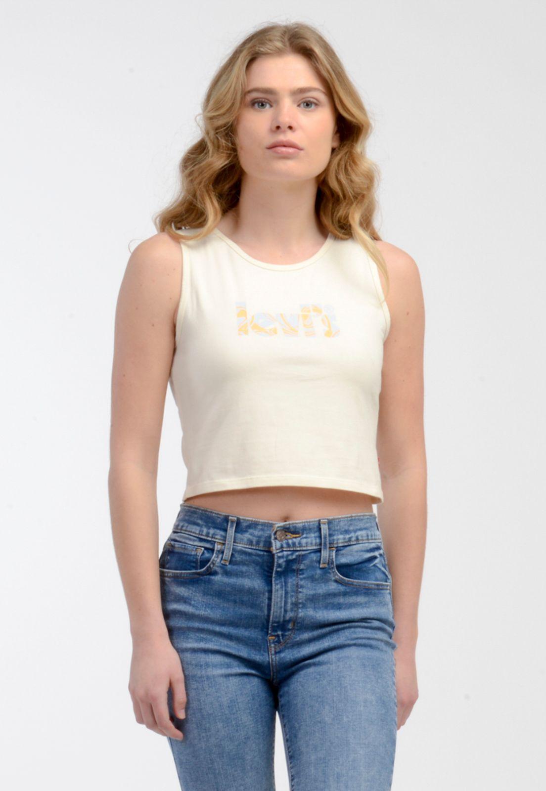 Polera Mujer Regular Fit Sin Mangas Beige Levis A0783-0015-0
