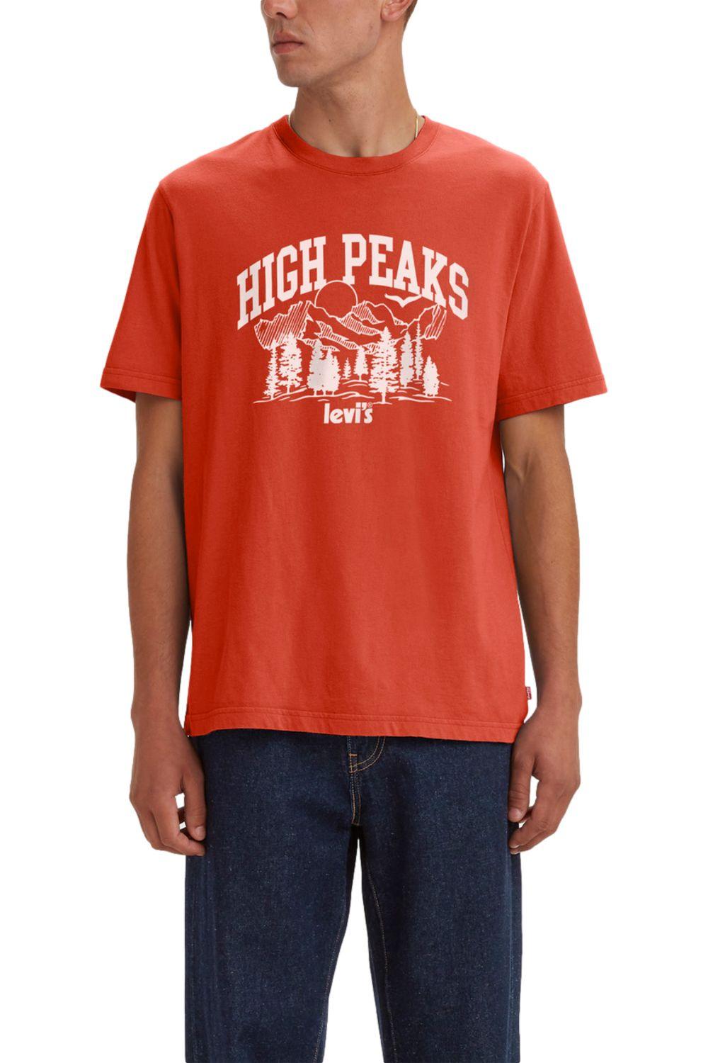 Polera Hombre Gráfica Naranja Levis 16143-0633-0