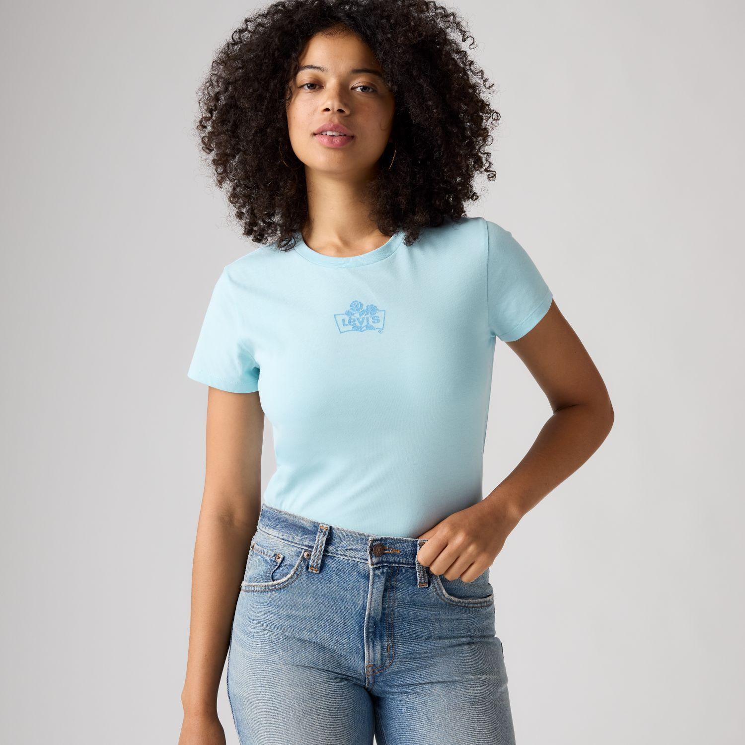 Polera Mujer The Perfect Tee Celeste Levis 17369-3579-3