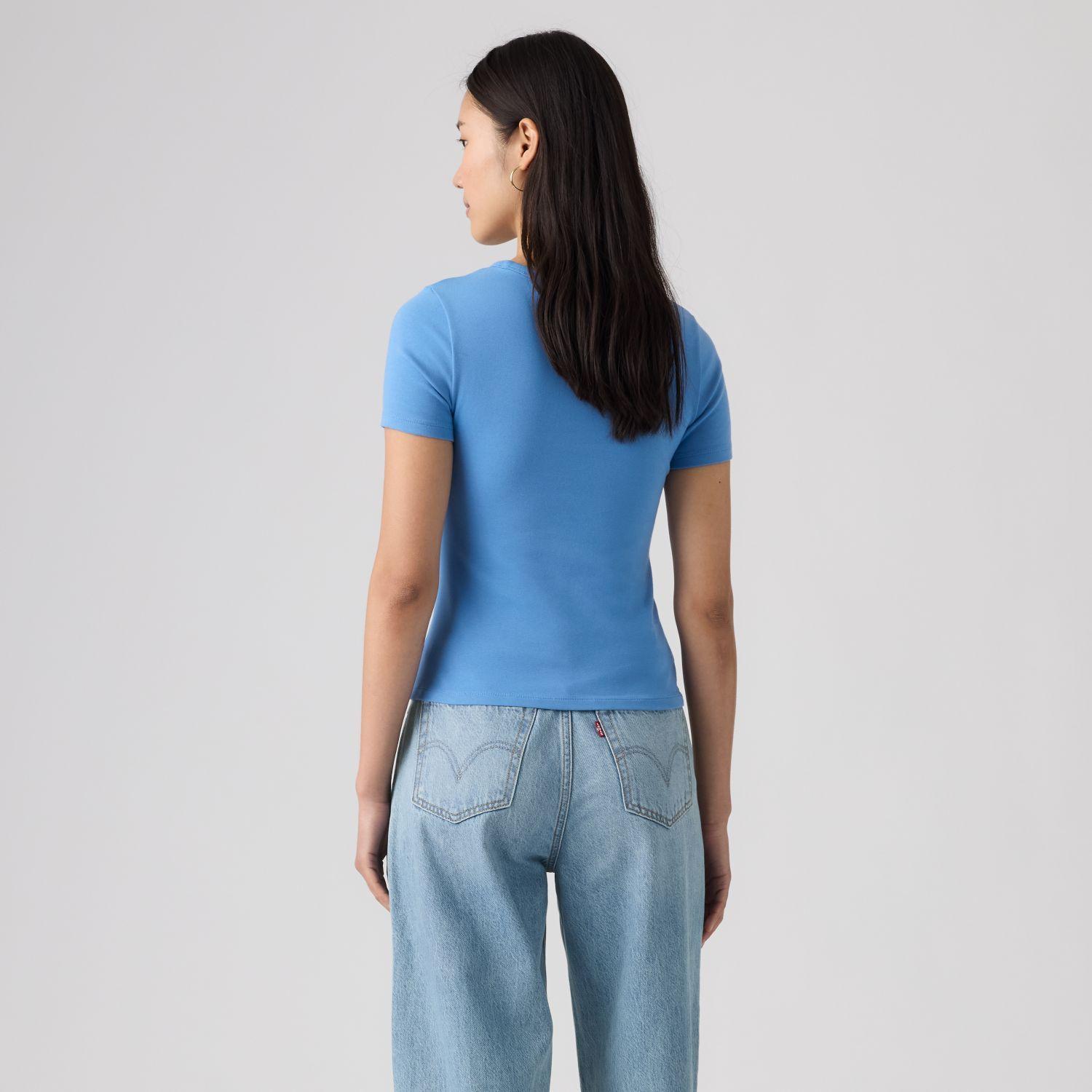 Polera Mujer GR Hayes SS Tee Celeste Levis 008A8-0006-1