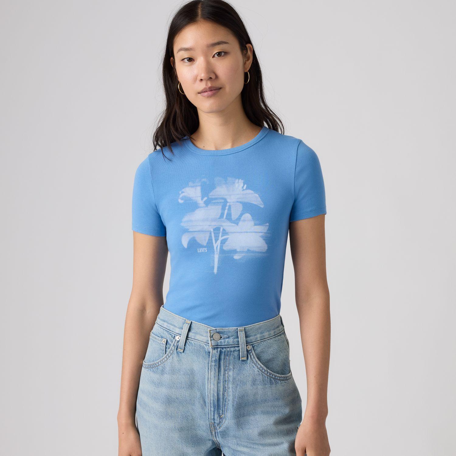 Polera Mujer GR Hayes SS Tee Celeste Levis 008A8-0006-2