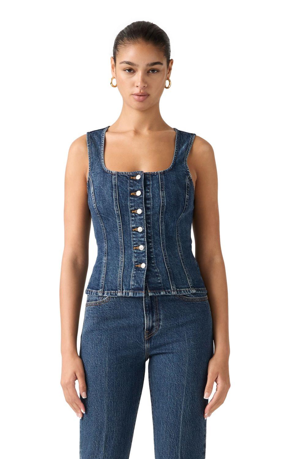 Vest Mujer Sculpted Top Azul Levis 005O3-0001-0