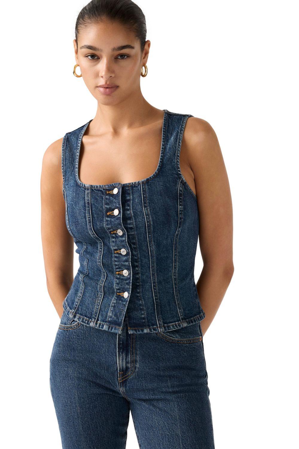 Vest Mujer Sculpted Top Azul Levis 005O3-0001-2