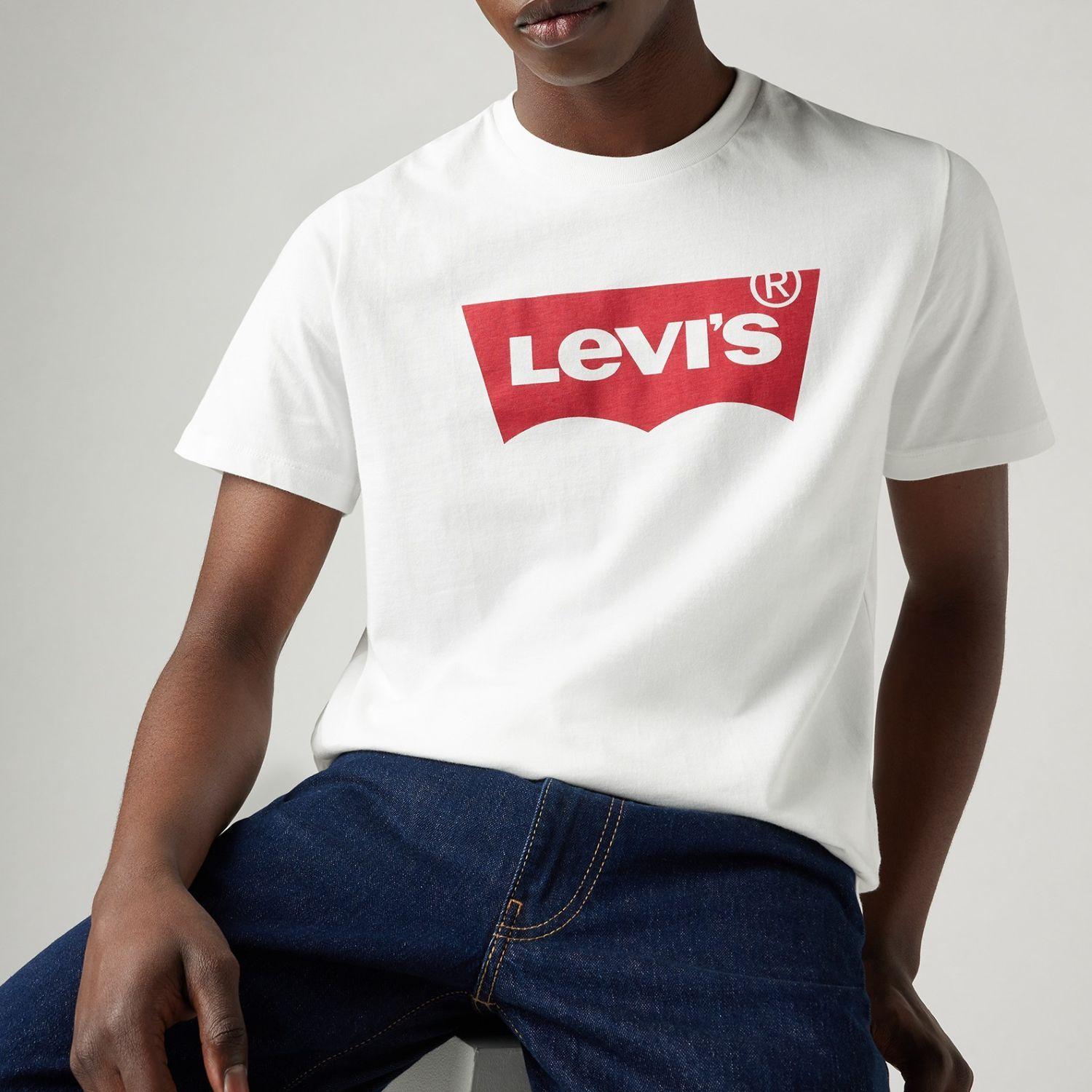 Polera Hombre Regular Fit Logo Blanco Levis 17783-0140-2