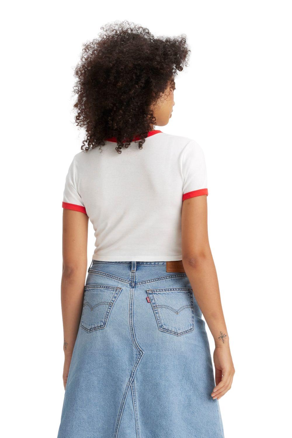 Polera Mujer Mini Ringer Blanco Levis A3523-0097-2