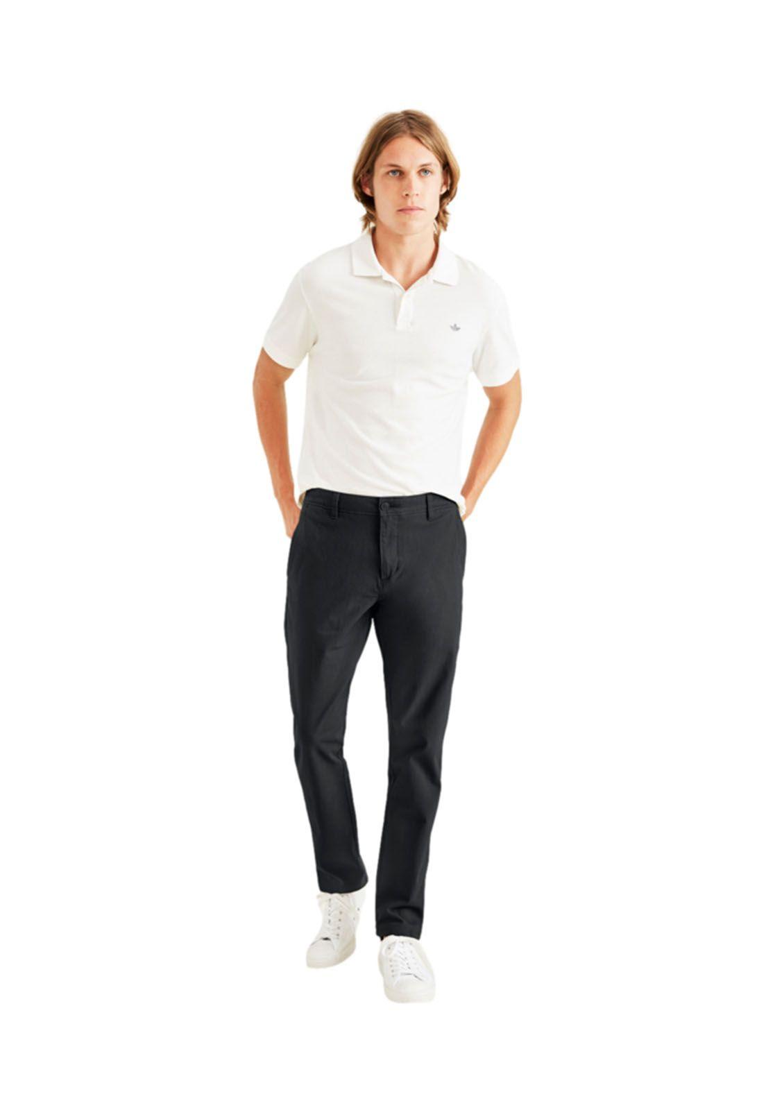 Pantalón Casual Chino Slim Fit Negro Dockers-3