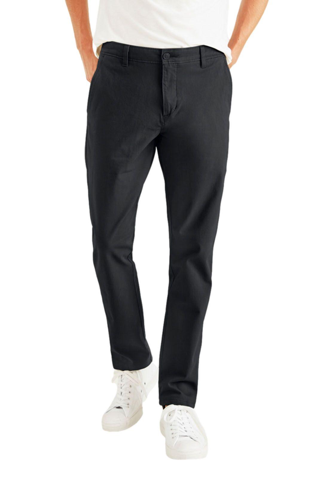 Pantalón Casual Chino Slim Fit Negro Dockers-0