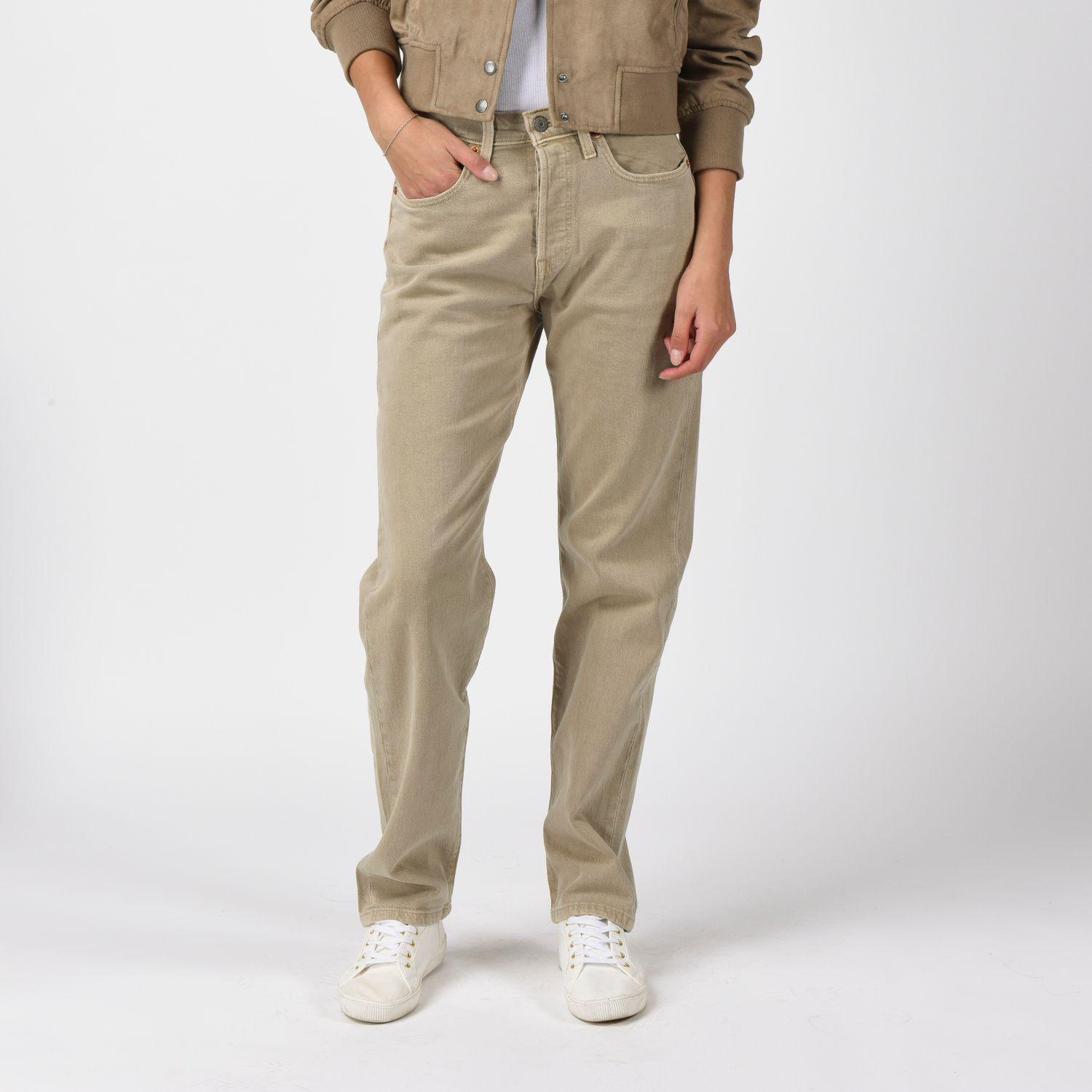 Jeans Mujer 501 Crop Beige Levis 36200-0399-0