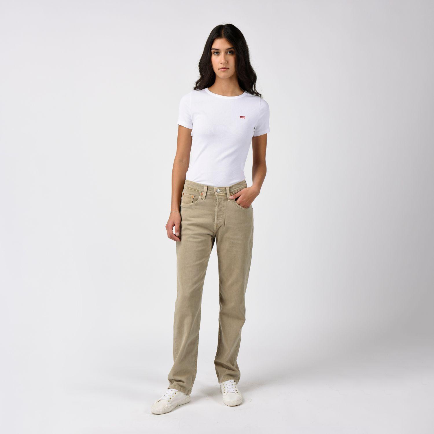Jeans Mujer 501 Crop Beige Levis 36200-0399-3