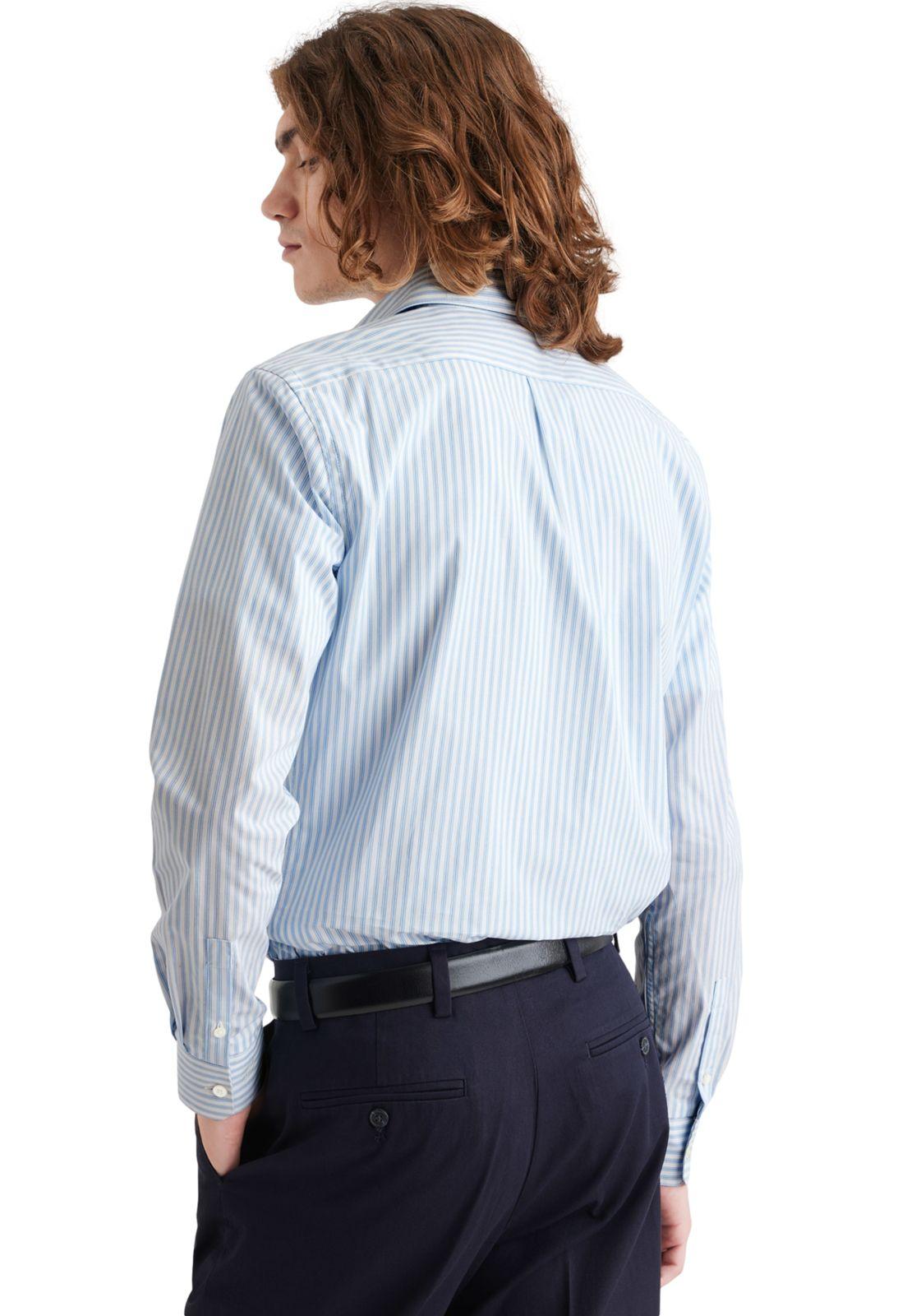 Camisa Hombre Crafted Slim Fit Celeste A4285-0013-1