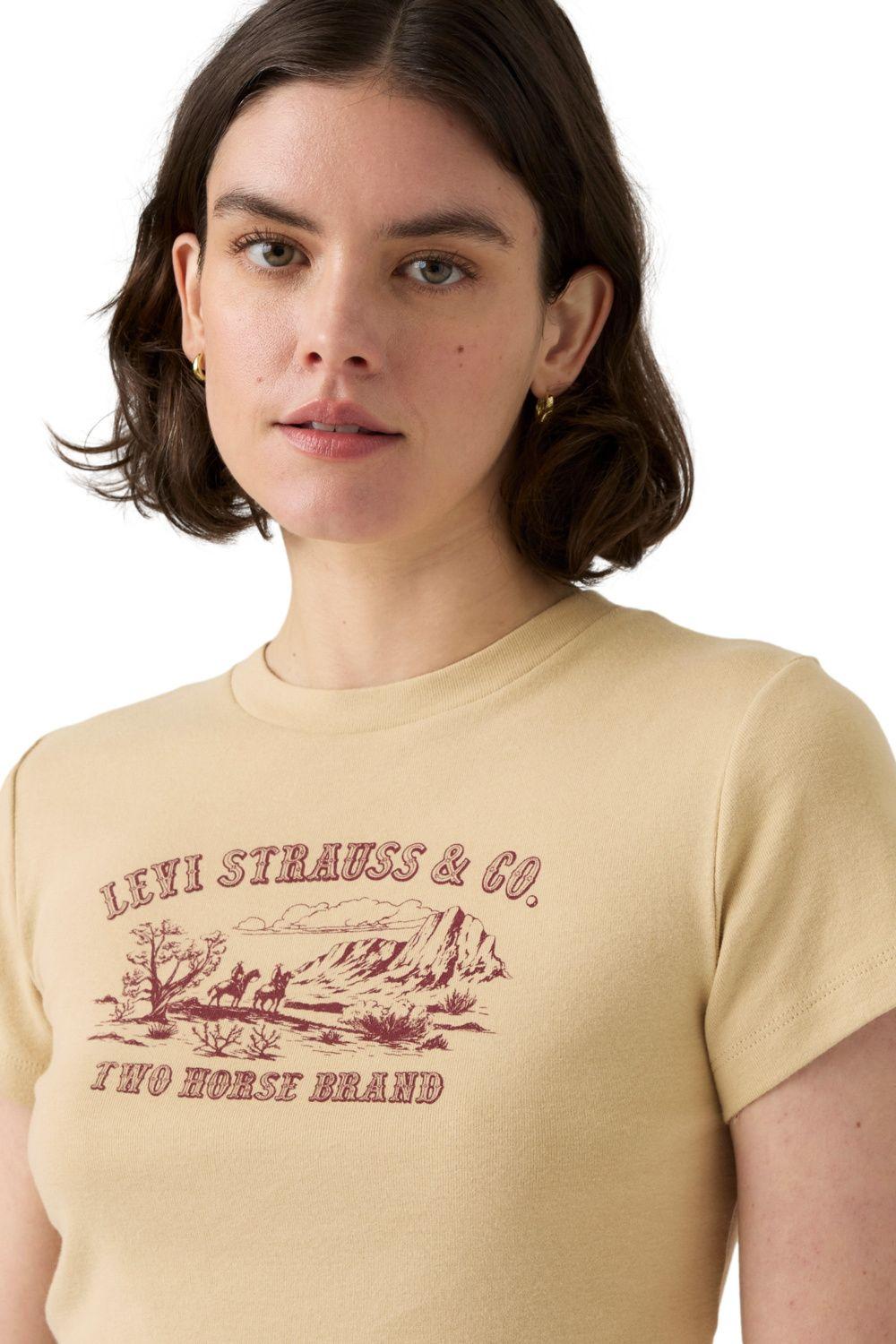 Polera Mujer Essential Sporty Tee Café Levis A8798-0057-3