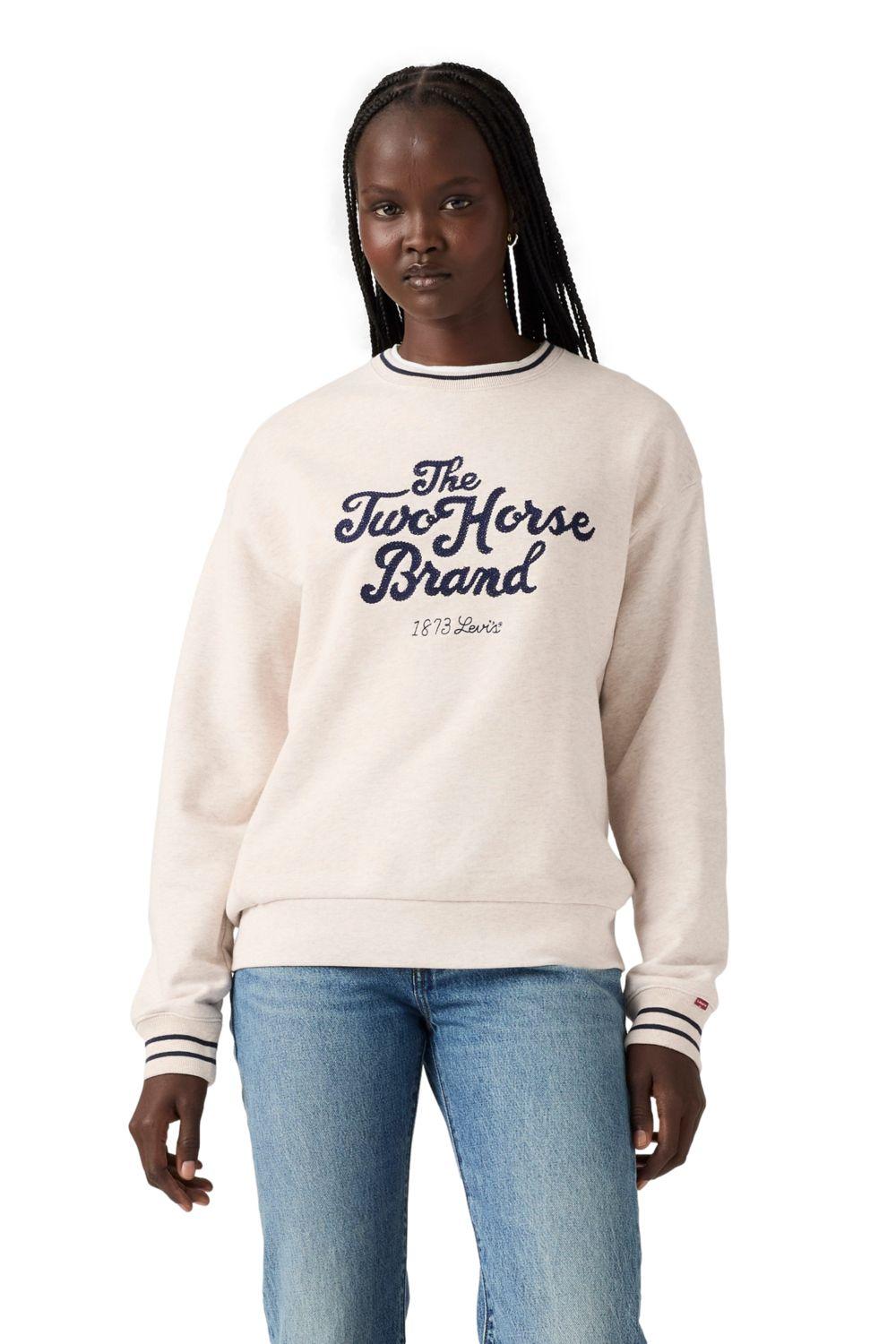 Polerón Mujer Heritage Sport Crew Beige Levis 0002L-0006-0