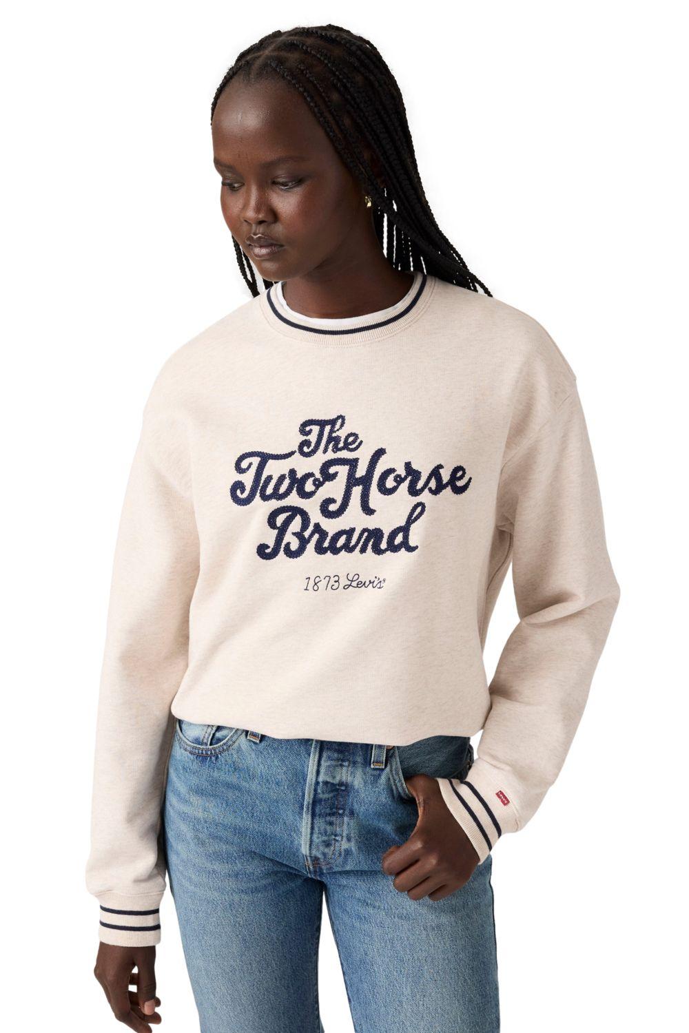 Polerón Mujer Heritage Sport Crew Beige Levis 0002L-0006-2