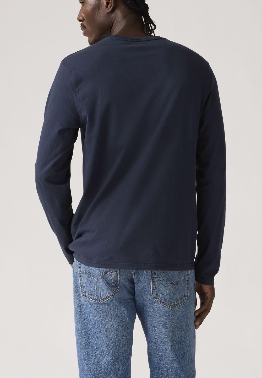 Polera Hombre Standard Manga Larga Azul Levis 69857-0007-1