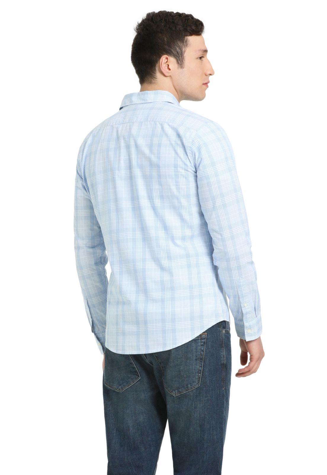 Camisa Hombre Casual Slim Fit Celeste A4253-0037-2