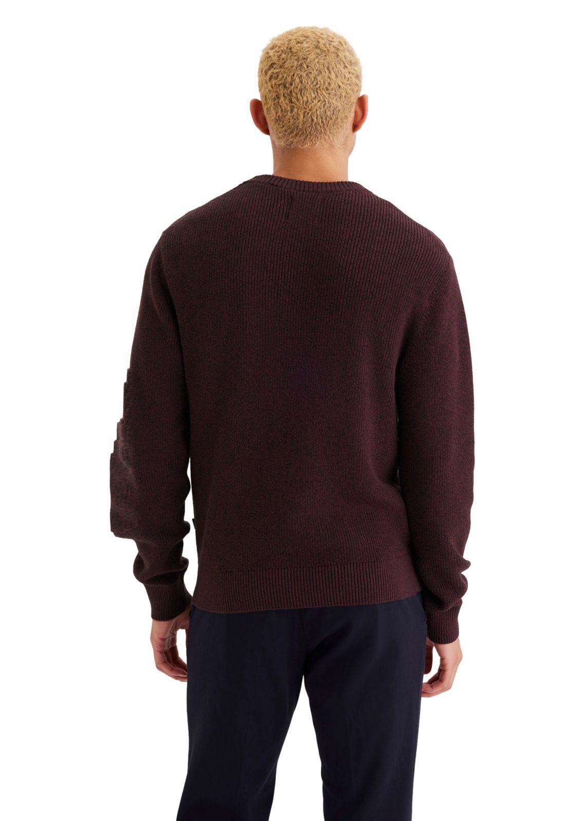 Sweater Hombre Crewneck Regular Fit Burdeo A3711-0030-2