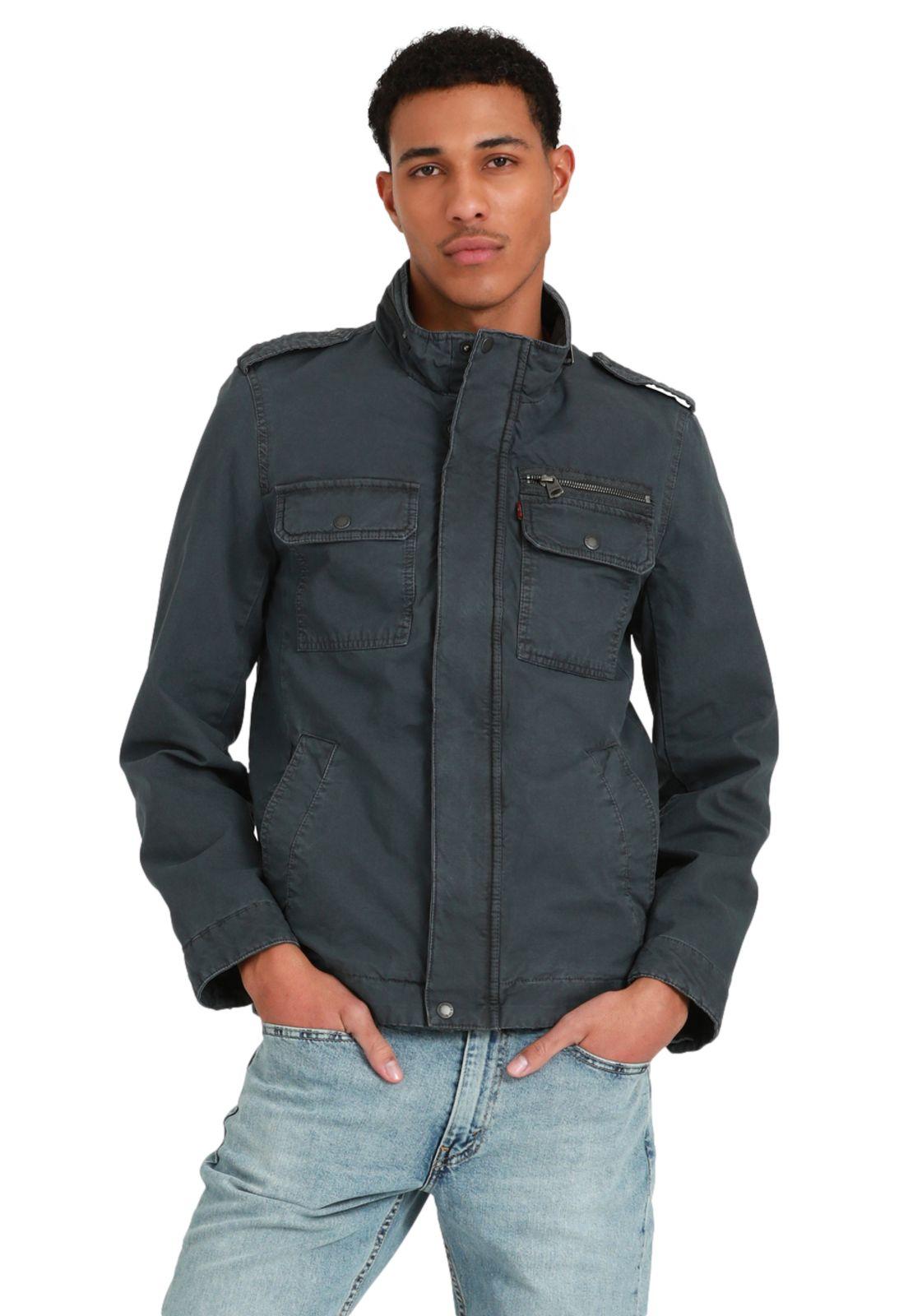 Chaqueta Hombre Cuello Alto Azul Levis 59491-0137-0