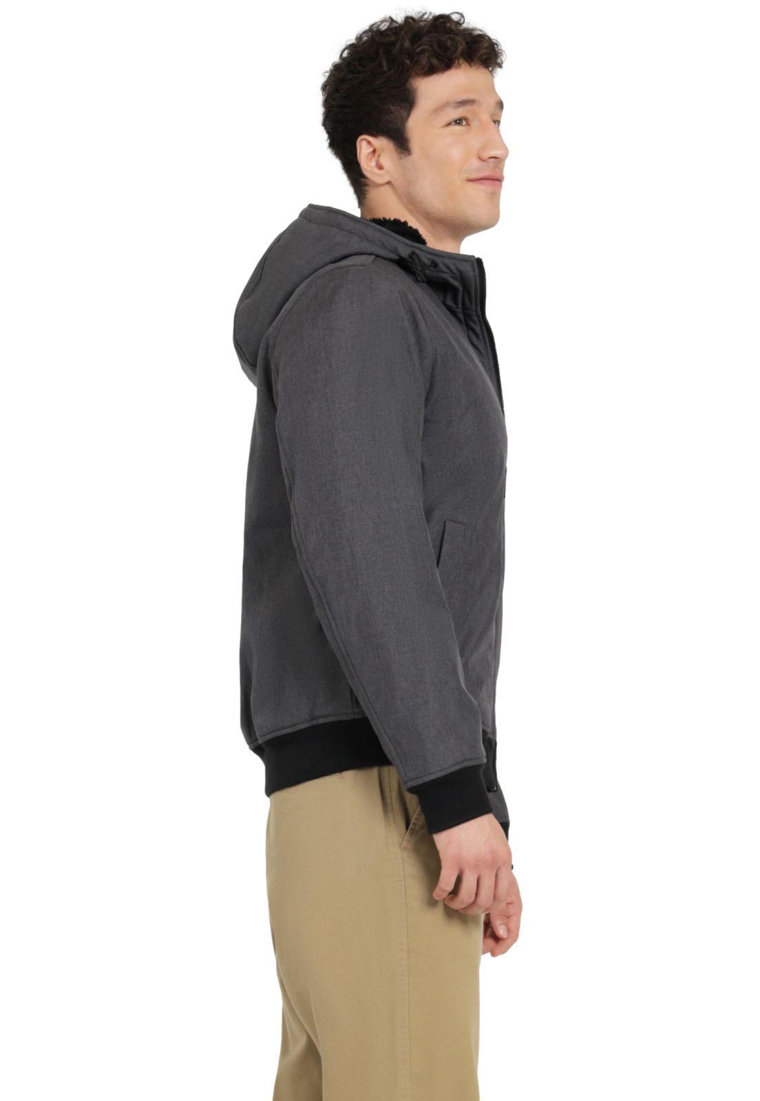 Chaqueta Hombre Bomber Hooded Regular Fit Charcoal 95868-0029-1
