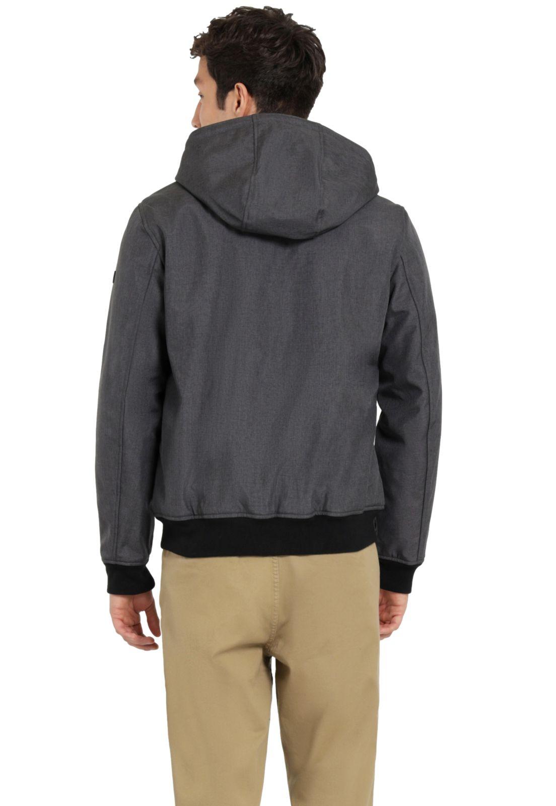 Chaqueta Hombre Bomber Hooded Regular Fit Charcoal 95868-0029-2