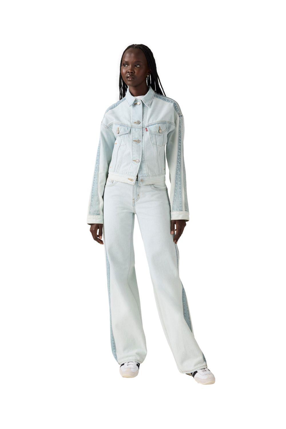 Jeans Mujer Superlow Loose Stripe Celeste Levis 003QF-0000-3