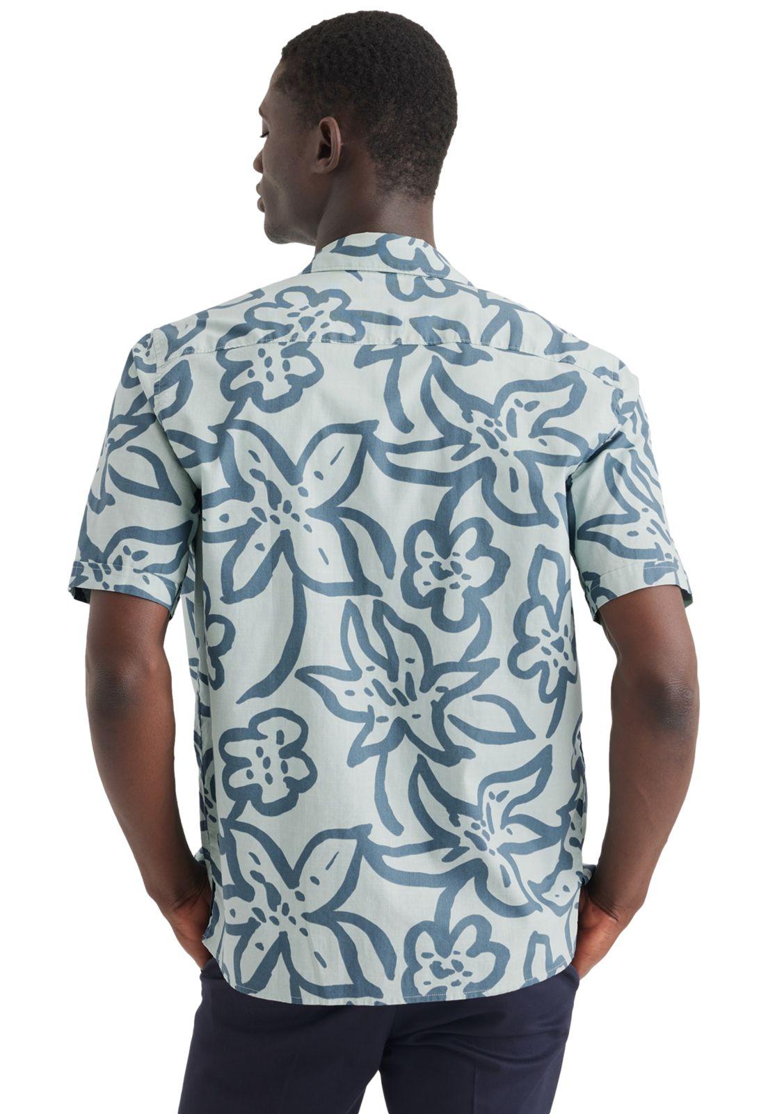 Camisa Hombre Camp Regular Fit Celeste A1732-0041-2