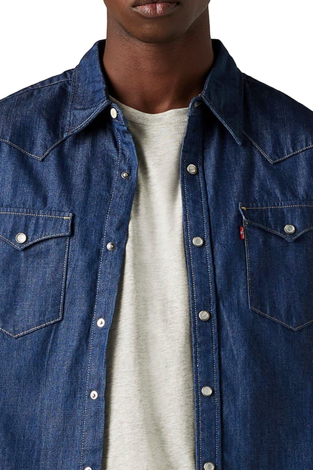 Camisa Hombre Barstow Western Standard Azul Levis 85744-0000-2