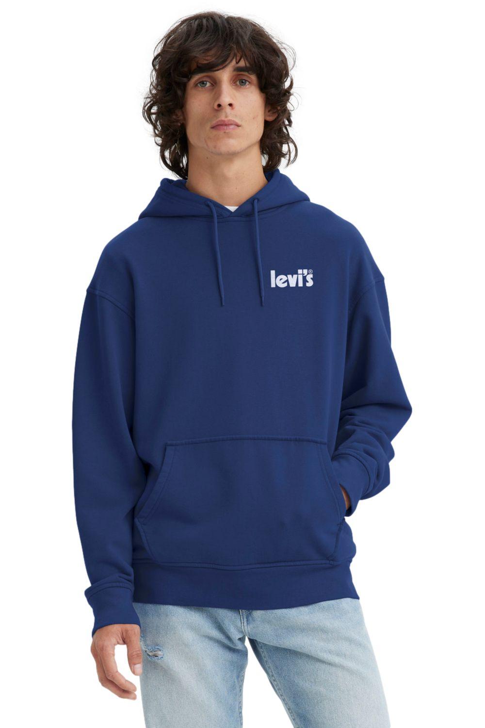Polerón Hombre Capucha Mini Logo Azul Levis 38479-0163-0
