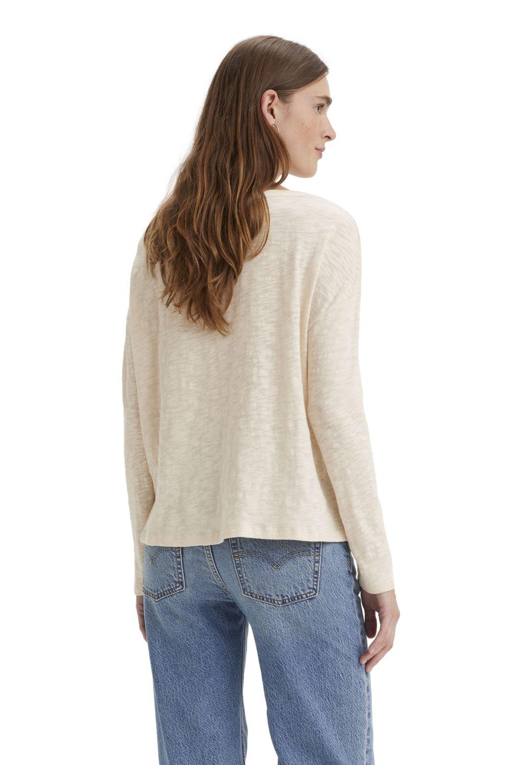 Polera Mujer Margot Long Sleeve Beige Levis A7248-0003-1