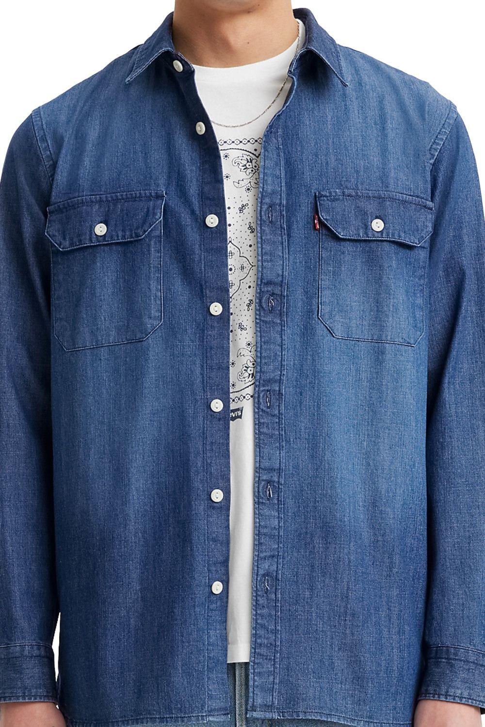 Camisa Hombre Jackson Overshirt Azul Levis 19573-0211-2