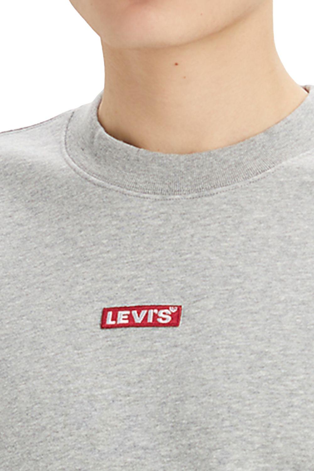 Polerón Hombre Cuello Redondo Mini Logo Gris Levis A4230-0001-1