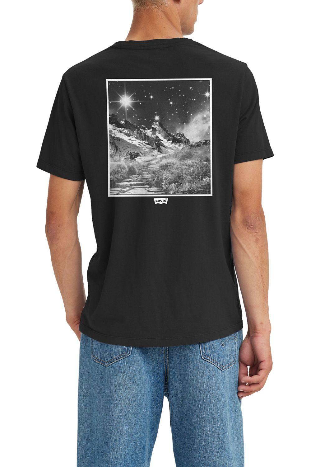 Polera Hombre Manga Corta Negro Levis 22491-1417-1