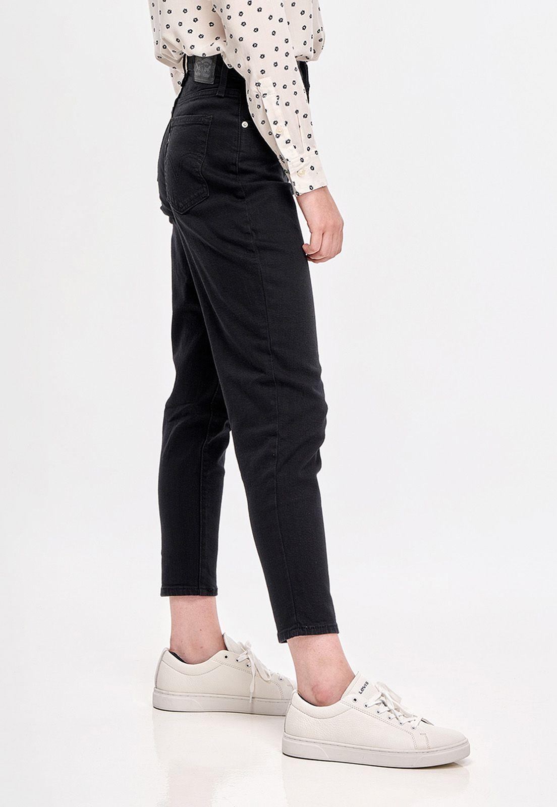 Jeans Mujer High Waisted Mom Negro Levis 26986-0006-1