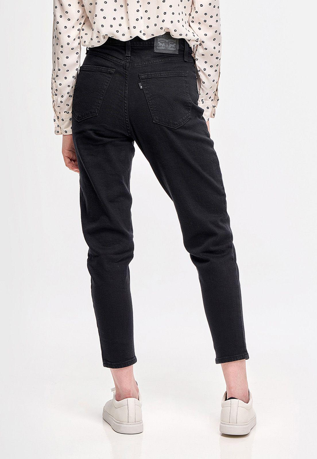Jeans Mujer High Waisted Mom Negro Levis 26986-0006-2