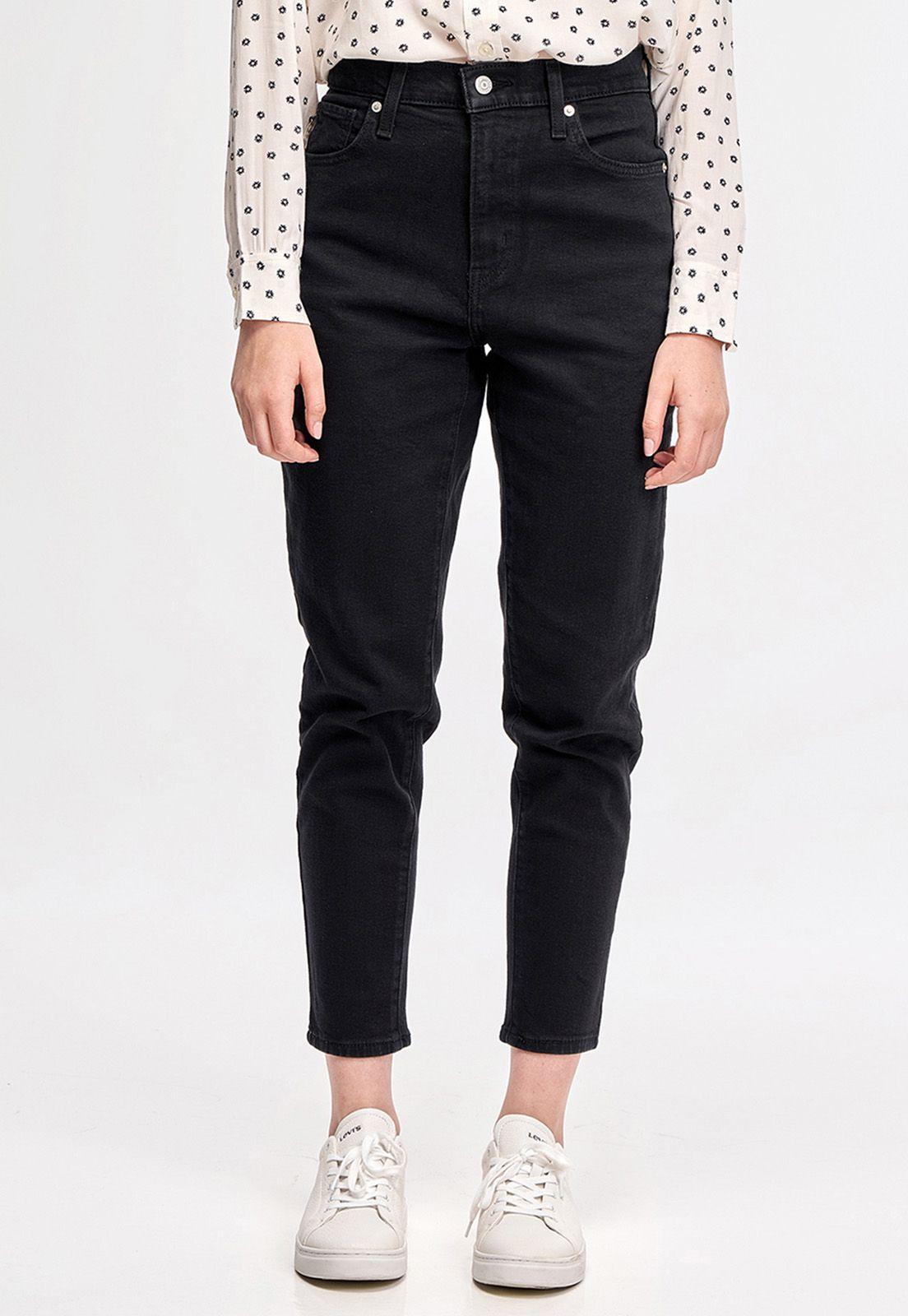Jeans Mujer High Waisted Mom Negro Levis 26986-0006-0