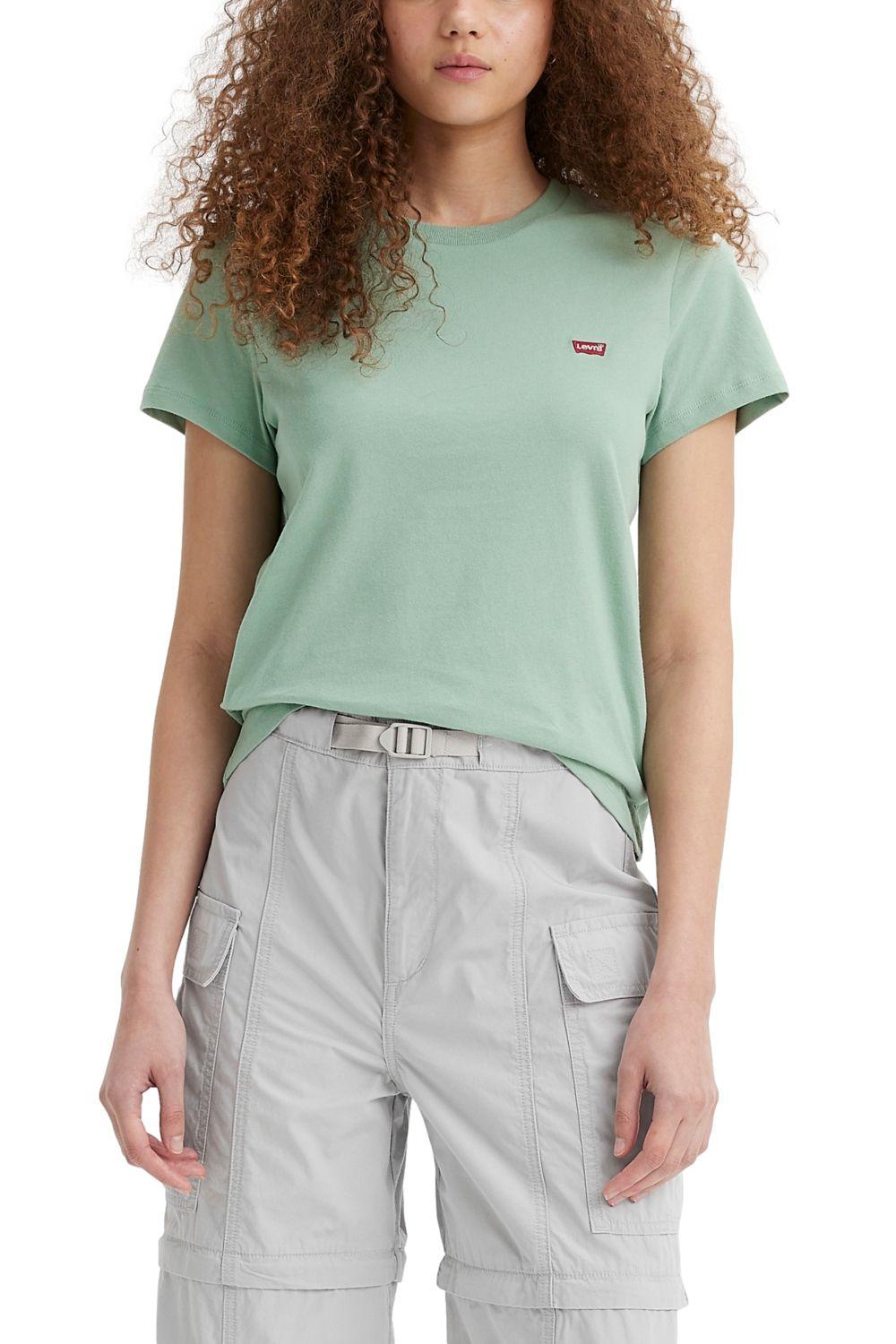 Polera Mujer Regular Fit Lisa Mini Verde Levis 39185-0302-0