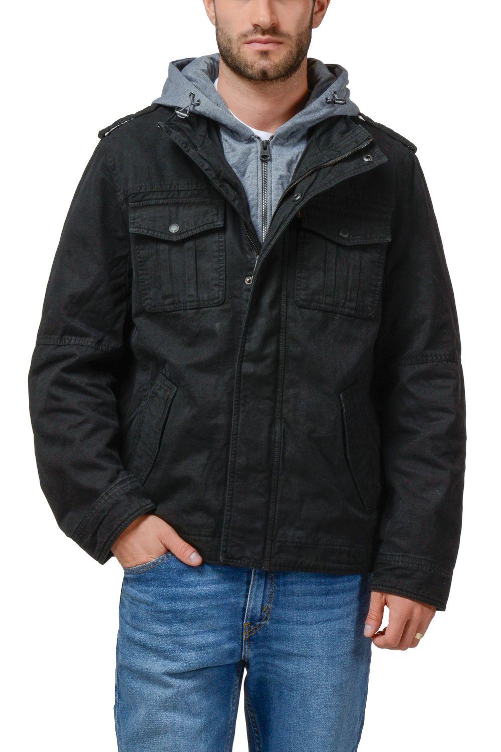 Chaqueta Hombre Military Sherpa Negro Levis 59491-0488-0