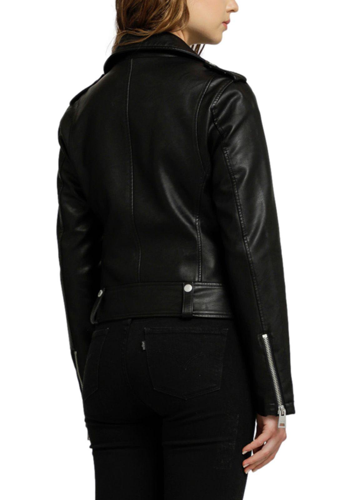 Chaqueta Mujer Lisa de Cuerina Negro Levis 59544-0072-1
