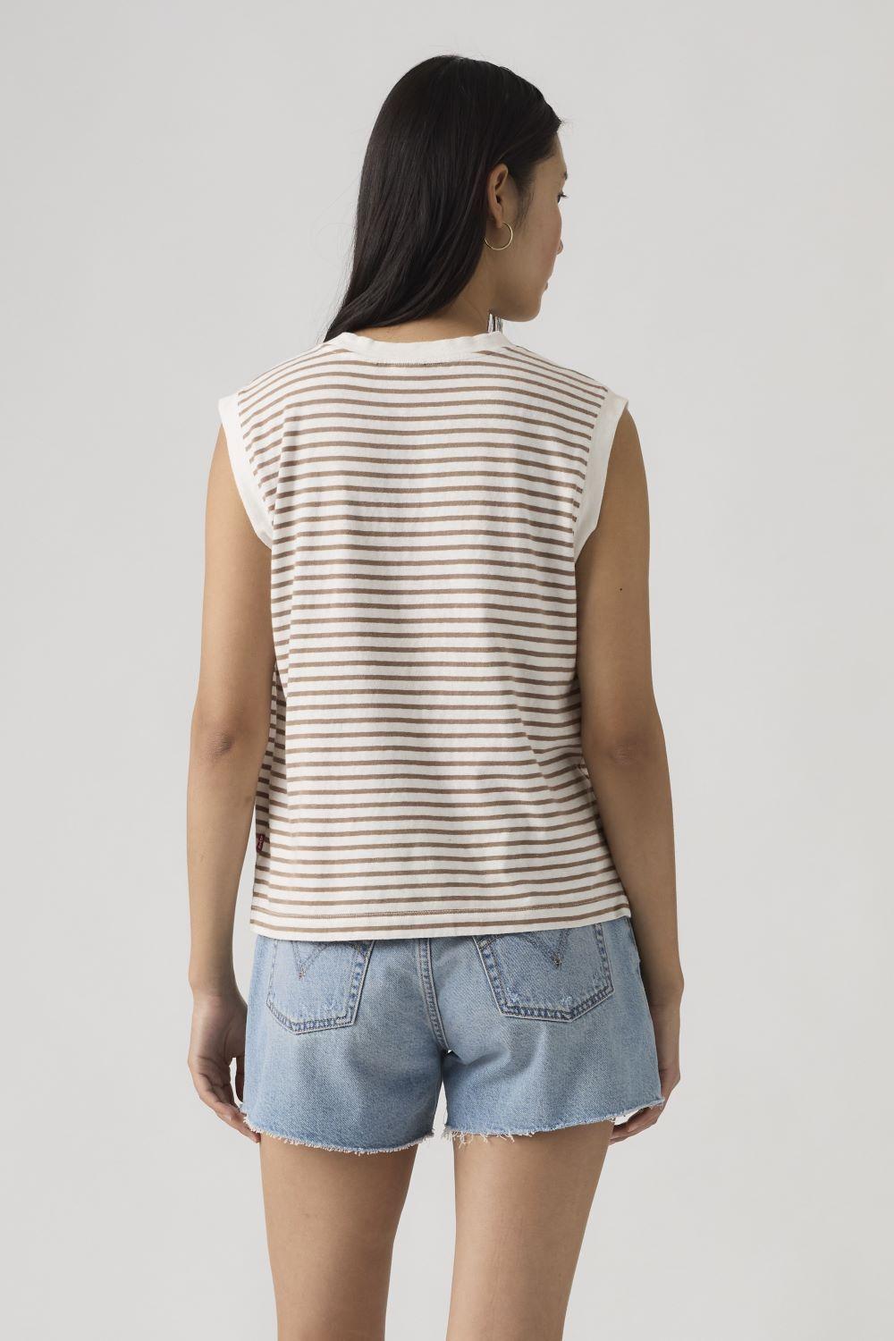 Polera Mujer Boxy Tank Beige Levis A8794-0021-1