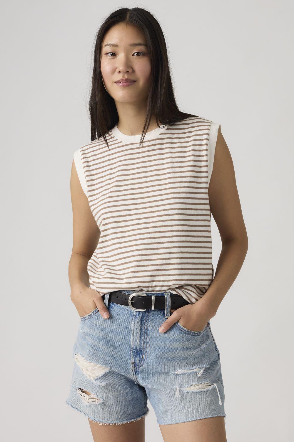Polera Mujer Boxy Tank Beige Levis A8794-0021-2