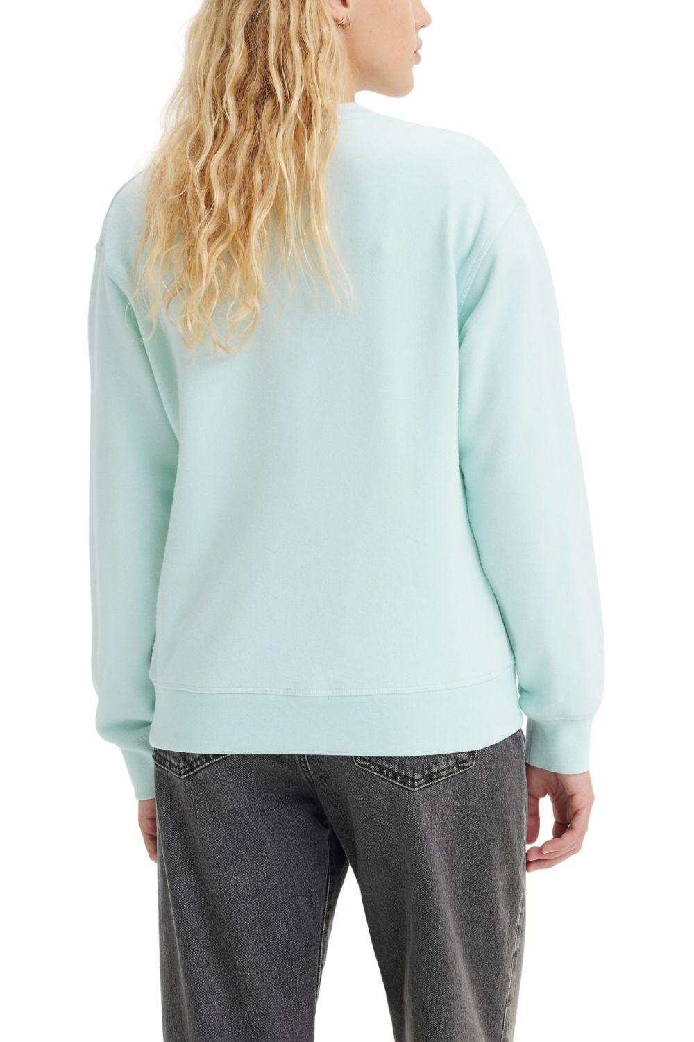 Polerón Mujer Regular Fit Liso Mini Celeste Levis 18686-0255-1