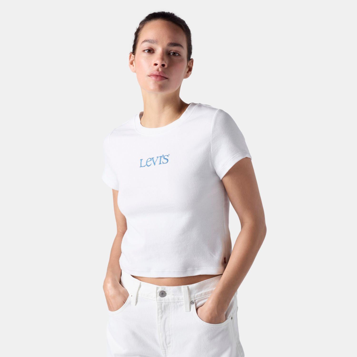 Polera Mujer Essential Baby Tee Blanco Levis 008CH-0000-2