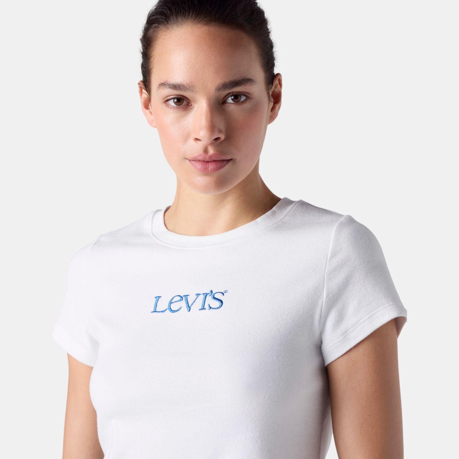 Polera Mujer Essential Baby Tee Blanco Levis 008CH-0000-3