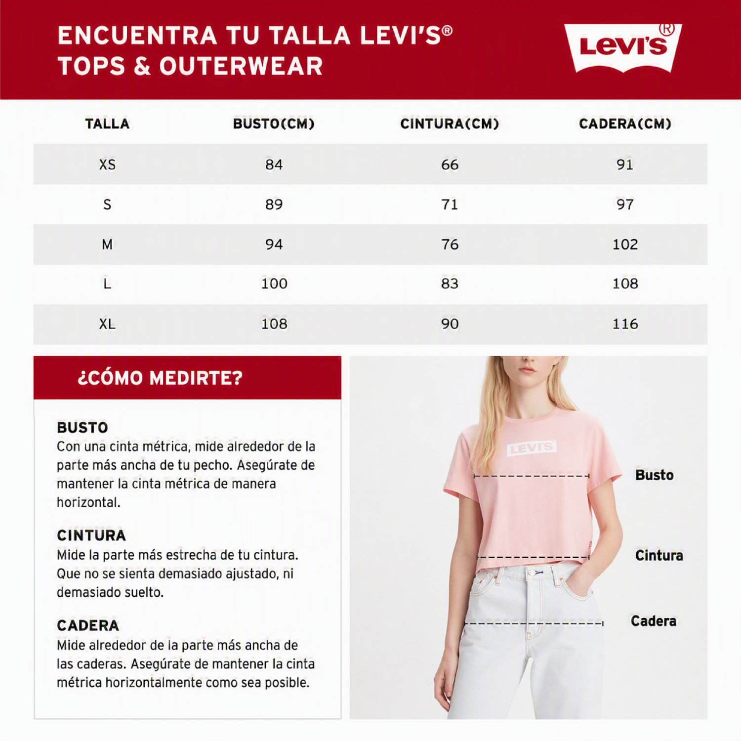 Polera Mujer Essential Baby Tee Blanco Levis 008CH-0000-4